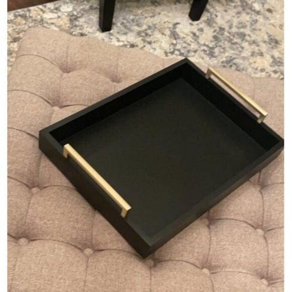 New Decor Coffee Table Tray - Ottoman Tray - Breakfast Drinks Liquor Serving